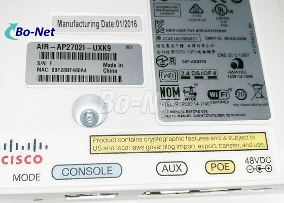 CIS CO Aironet 2700i Access Point AIR-AP2702I-UXK9 Indoor Wireless POE Access Point 802.11ac
